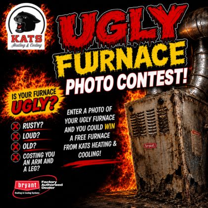 Ugly Furnace Photo Contest - enter a photo of your ugly furnace and you could win a free furnace from Kats Heating & Cooling