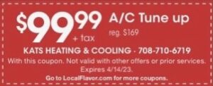Save Up To $99 on AC Tune Up at Kats Heating and Cooling